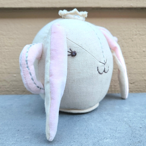 Pottery Barn Kids Plush Teapot Bunny Floppy Crown Stuffed Toy Retired Pretend Pl - Picture 5 of 11